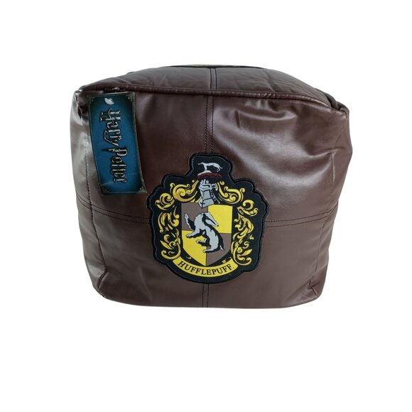 Harry Potter Crest 13" Cube Bean Bag Foot Rest Chair Seat Cushion Pillow - Picture 3 of 10